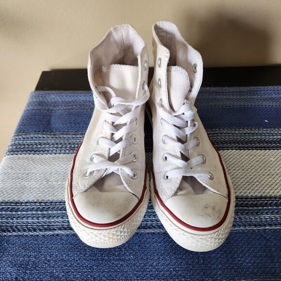 Converse Chuck Taylor All Star M7650 Optic White Unisex High Top W7 M5 - Picture 3 of 10